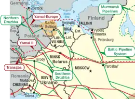 Image illustrative de l’article Réseau d'oléoducs de la Baltique
