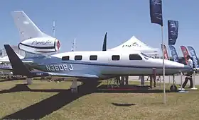 Le prototype PiperJet PA-47 à Lakeland, Floride, en avril 2009.
