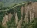 Lac d'Iseo : les « Pyramides d’érosion » de Zone.