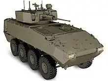 Version Véhicule de combat d'infanterie/véhicule de reconnaissance avec détecteur de coup de feu