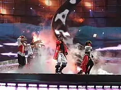 Description de l'image Pirates of the Sea, Latvia, Eurovision 2008.jpg.