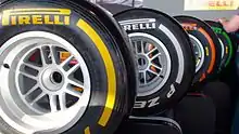 pneus Pirelli lors du GP de Grande-Bretagne 2013