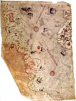 Carte de Piri Reis (1513).