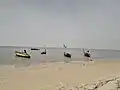 Débarcadère sur la plage.