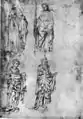 Pisanello, Quatre Saints, Städel, Francfort.