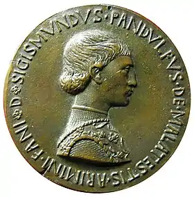Médaille représentant Sigismond Malatesta par Pisanello.