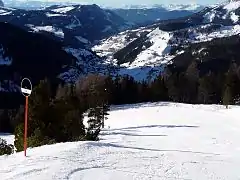 La piste noire de ski Cir.