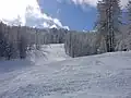 La piste du clos d'aval, reliant les secteurs 2000 et 1600.