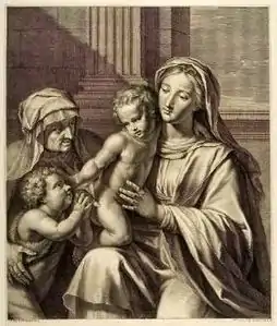 La Vierge et l'Enfant d'après Philippe de Champaigne.