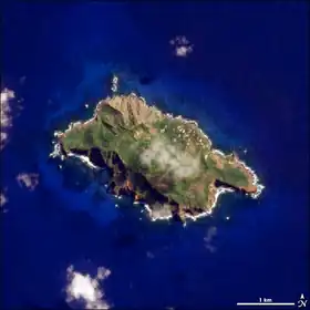 Image satellite de Pitcairn.