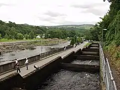 Rivière Tummel à Pitlochry, Écosse.