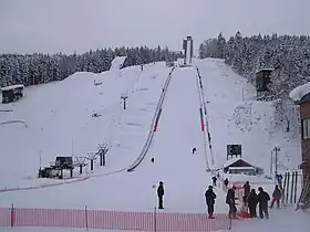 Vue du tremplin de saut à ski sur le mont Piyashiri.
