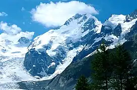 Piz Bernina, Alpes centrales orientales