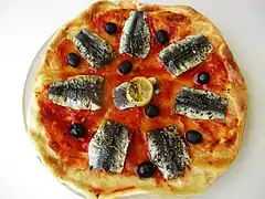 Pizza à la sardine