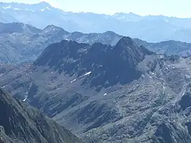 Vue du pizzo Strinato depuis le pizzo di Coca.