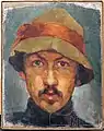 Plămădeala Alexandru, 1888-1940, Autoportrait, 1918,huile, toile, 34,5 x 27,3
