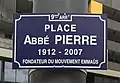 Plaque de rue, en 2015.