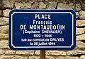 Plaque de la place François de Montaudouin