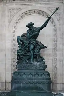 La fontaine du Pont-de-Cité à Arras.