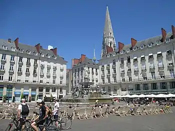 Place Royale à Nantes.