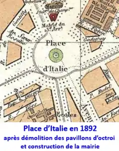Place d'Italie en 1892.