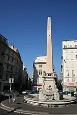 Gravure de la place des Fainéants, actuelle place des Capucines.