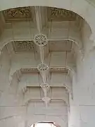 Plafond à caissons du grand escalier du château