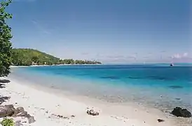 Plage d'Avea à Huahine.