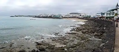 Vue de la plage, Avenida Maritima