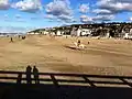 Plage de Trouville en automne.