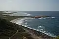 La longue plage des » Grandes Salines » à la pointe des Châteaux.