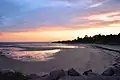 Coucher de soleil sur la plage de Pointe-Aux-Outardes