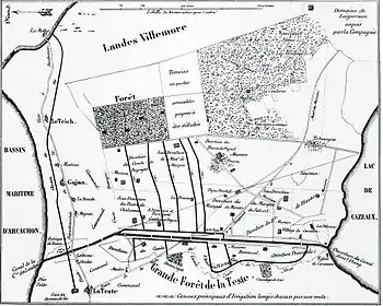 Plan datant de l'année 1850.