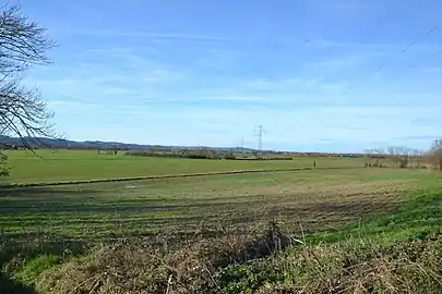 Paysage de la plaine ariégeoise, près de Verniolle.