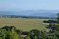 La plaine de la basse Ariège vue depuis Montaut.