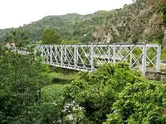 Plan-du-Var - Pont ferroviaire sur la Vésubie (ligne Nice - Digne).