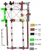 Le plan de l'église.