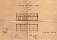 Plan des tribunes pour la place des courses - 1911.