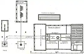 Plan de masse des bâtiments du puits Arthur.