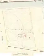 Plan cadastral napoléonien du domaine de Fromont, vers 1815.