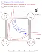 Le plan du château de Pierre II