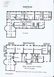 Plan château de Vitry-sur-Seine de 1907.