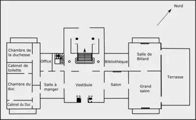 Plan du rez-de-chaussée.