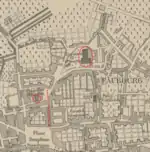 plan de la rue Judaïque vers 1800