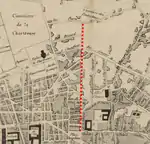 plan de la rue Judaïque vers 1850
