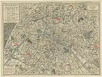 Plan de Paris, 1913.