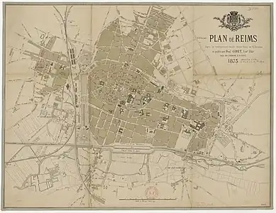 Faubourg Cérès sur plan H.Chevalier.