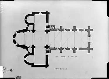 Plan de l'église.