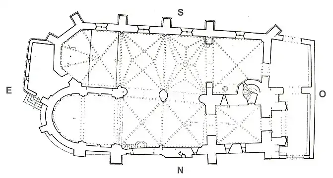 Plan de l'église Saint-Pierre