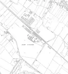 Plan de l'aérodrome de Montaudran en 1948